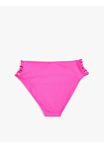Koton Yüksek Bel Bikini Altı Yanları İpli Astarlı Fuşya 4sak00055mm
