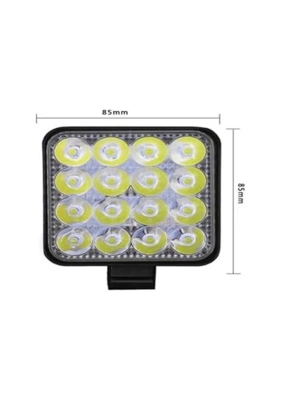 16 Ledli Çalışma Lambası 12-24 Volt İle Uyumlu 1 Yıl  1 Adet