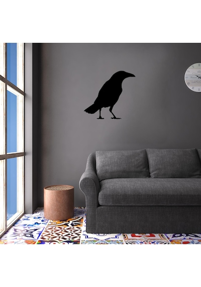 Folyo Sticker Karga 100cm Uzunluk Siyah