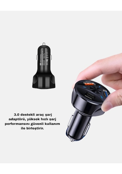 Manyetik Araç Telefon Tutucu Ve Hızlı Şarj Adaptörü Semeglbl - 44 2 Li Set Çok Renkli