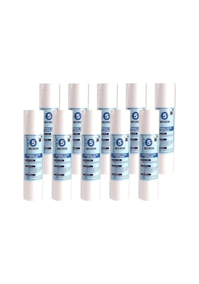 Su Arıtma Cihazı 5 Mikron Sediment Spun Filtre (10 Adet) 541739251