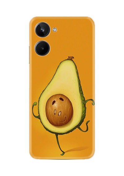 Realme 11 Pro Kılıf Resimli Desenli Silikon Platinium Series Dance Avokado 1878