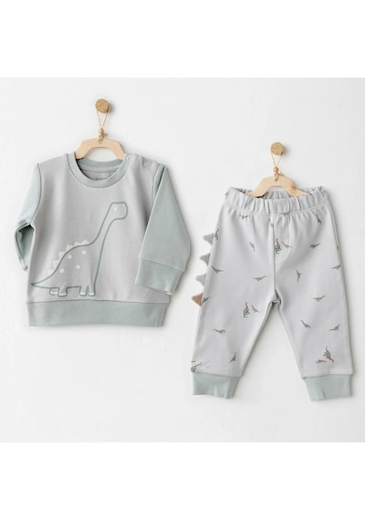 Melonika Mummy S Snuggle Saurus 2'li Bebek Takım Green Çok Renkli