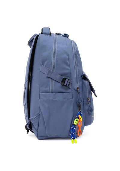 Kaff Young 51585 Blue Mavi Unisex Çok Cepli Anahtarlık Aksesuarlı Suya Dayanıklı Sırt Çantası
