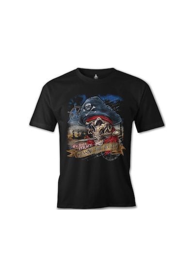 Kurukafa - Korsan Siyah Erkek Tshirt