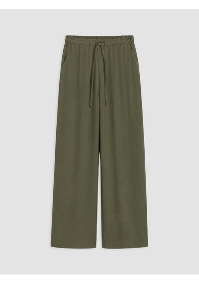 Lcw Modest Yeşil Beli Lastikli Modal Karışımlı Kadın Pantolon