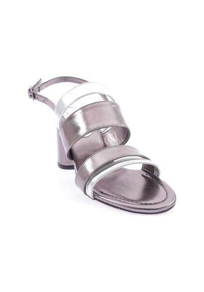 Dgn 310-23y Kadin Topuklu Sandalet 310-2162-R2654 Gümüş - Platin