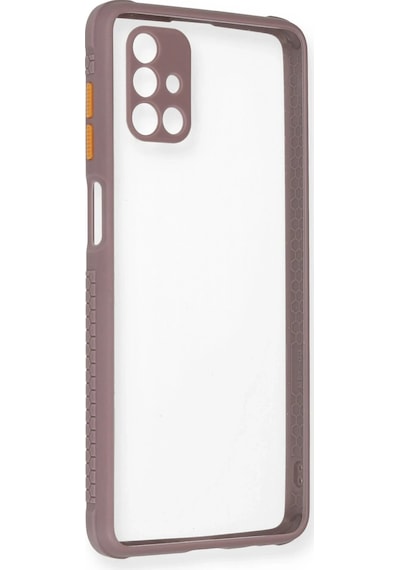 Gld-spt- Newface Samsung Uyumlu Galaxy M51 Kılıf Miami Şeffaf Silikon - Açık Mor