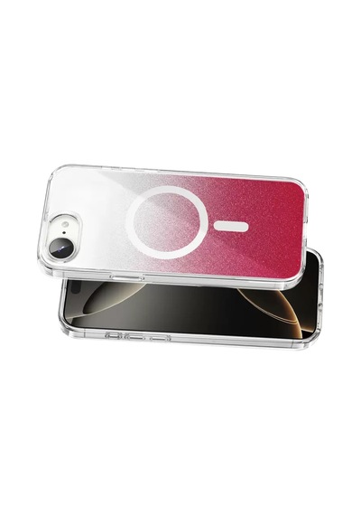 Onegif Apple İphone 17e Sora Simli Magsafe Kapak - Kırmızı
