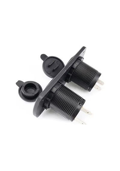 Usb Şarj Cihazı 1a 2.1a Dijital Voltmetre Göstergeli Çakmaklık 12v 24v Pano Tip Çakmak Şarj Söketi