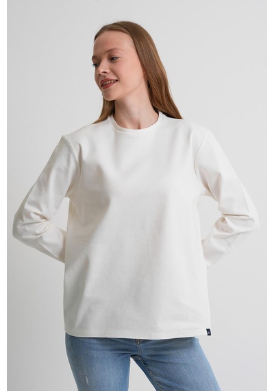 Alexander Gardi Alexandergardı Uzun Kollu Basic Sweatshirt Beyaz