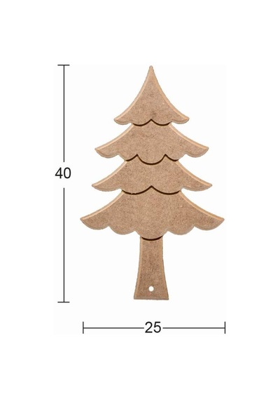 Ahşap Sunumluk 40x25cm L383