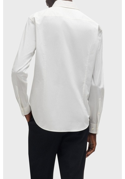 Hugo Pamuklu Slim Fit Gömlek Erkek Gömlek 50505315 199 Beyaz