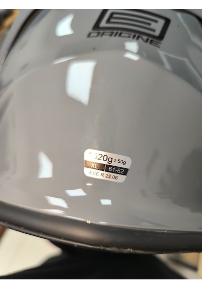 Origine Ece R22.06 Sertifikalı Racing Motosiklet Kaskı Beyaz - Gümüş