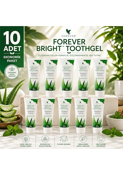 Forever Bright Aloe Vera Özlü Diş Macunu 10 x 130 G