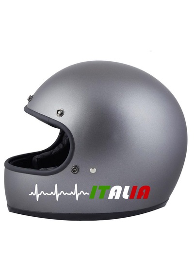 Kalp Ritimli Italy Yazı Sticker - Araba Oto Motosiklet Cam Sticker - 00078 60 Cm