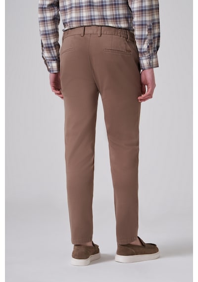 Morven Erkek Bej Pamuk Trend Slim Fit Chino Pantolon 26ks003008653 Bej