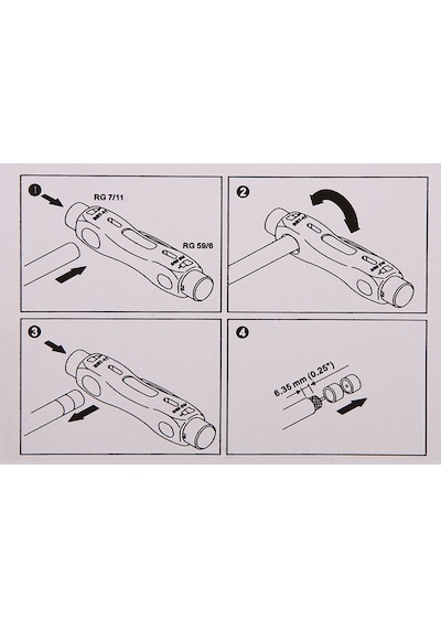 Kablo Soyucu Sıyırıcı Koaksiyel Rg11-Rg6-Rg56 Universal Kablosu