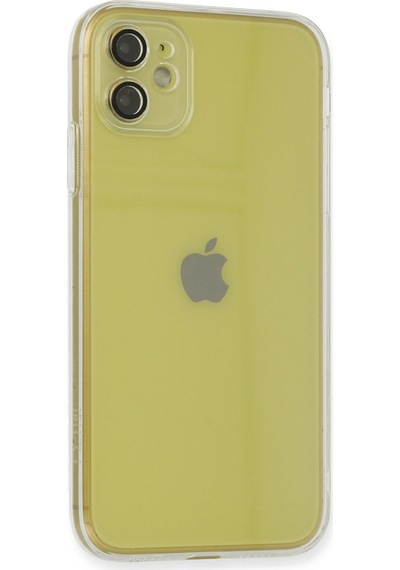 Newface Apple Uyumlu iPhone 12 Kılıf Fly Lens Silikon - Şeffaf Şeffaf