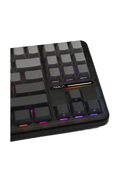 Aula F87 Pro Black Gray Side Printed Leobog Greywood V4 Switch Rg