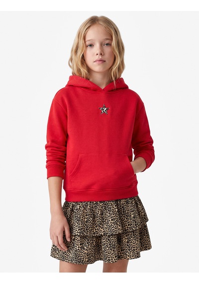 Koton Yıldız Baskılı Uzun Kollu Şardonlu Kanguru Cepli Kapşonlu Sweatshirt Kırmızı 7wkg10048ak Koton Yıldız Baskılı Uzun Kollu Şardonlu Kanguru Cepli Kapşonlu Sweatshirt Kırmızı 7wkg10048ak
