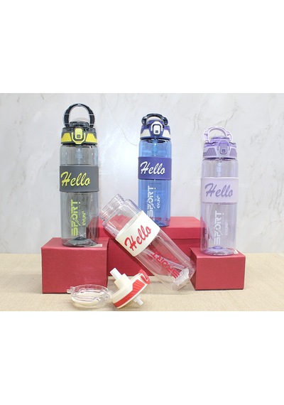 Tutmalı Su Matarası 800 Ml Bpa İçermez Alk2955 Açık Beyaz