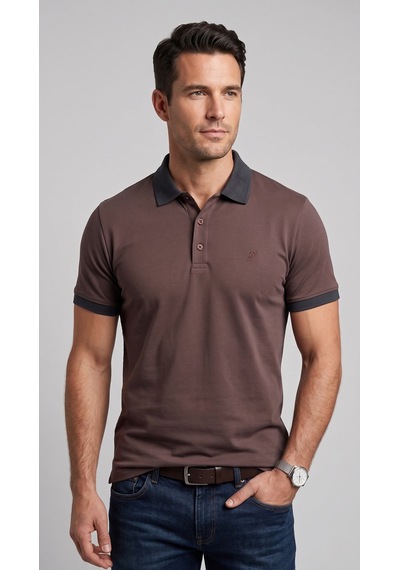 Efor Comfort Fit Rahat Kalıp %100 Pamuk Kıvrılmaz Yaka Lacivert Kahverengi Polo Yaka Tişört Ts 931 Laci-kahve Efor Comfort Fit Rahat Kalıp %100 Pamuk Kıvrılmaz Yaka Lacivert Kahverengi Polo Yaka Tişört Ts 931 Laci-kahve