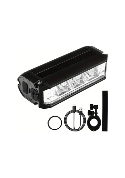 Asia Mx 610 900lm Usb Şarjlı Bisiklet Ön Far Aydınlatma Siyah