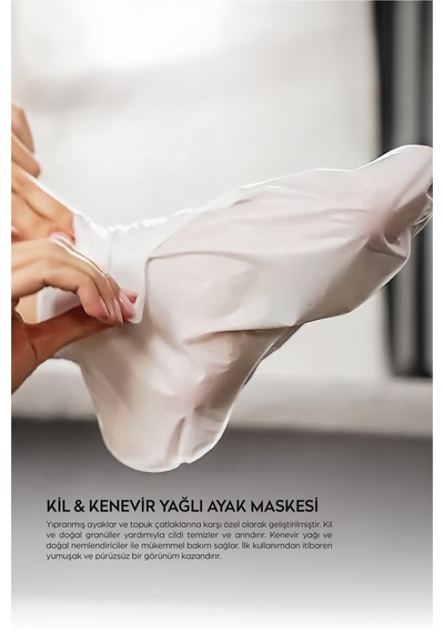 Dermokil Kil ve Kenevir Yağlı Peeling Etkili Ayak Maskesi 2 x 35 ML