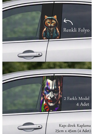 Aracınıza Özel Bir Hava Kapı Direk Folyo Sticker Etiket