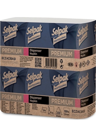 Selpak Professional Premium Dispenser Peçete 18 x 250'li
