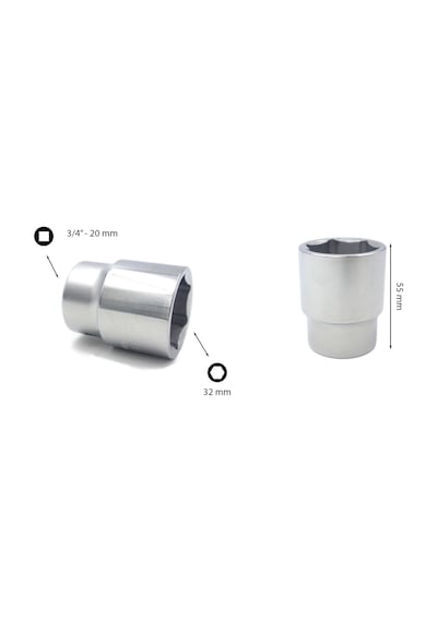 Ceta Form 32 mm 3/4” 6 Köşe Lokma Anahtar C32-H32