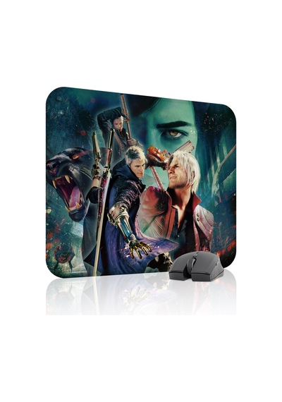 Devil May Cry Kaymaz Dikişli Kauçuk Oyuncu Mousepad V1 - 48x40 Xl Gaming Mouse Pad Fare Altlığı