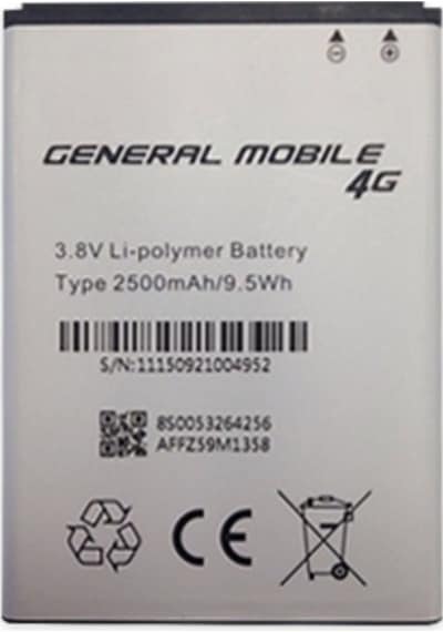 Senalstore General Mobile Discovery 4g Pil Batarya 4g Dual-5g