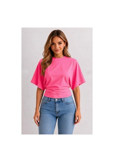 Flex Fashıon Kadın Bele Oturan, Geniş Kollu Pembe Üst Bluz-tişört Pembe - 876774097 Pembe - 876774097 Pembe Flex Fashıon Kadın Bele Oturan, Geniş Kollu Pembe Üst Bluz-tişört Pembe - 876774097 Pembe - 876774097 Pembe