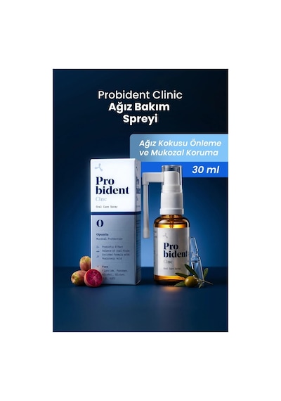 Clinic Onarıcı Hyalüronik Asit İçeren Ağız Bakım Spreyi İmplant-ağız Yaraları İçin - Tekli Paket