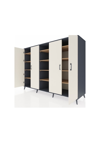 Kronos Dolap 12 Raflı 4 Kapaklı 220x59x163 Antrasit-aytaşı/çam Aytası/atlas Çam - Antrasıt Kronos Dolap 12 Raflı 4 Kapaklı 220x59x163 Antrasit-aytaşı/çam Aytası/atlas Çam - Antrasıt