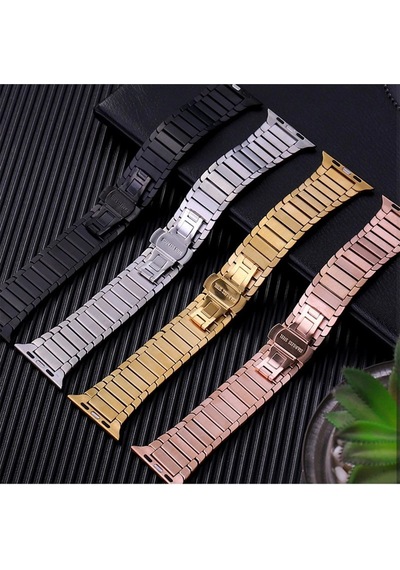 Ugr02 Apple Uyumlu Watch  38mm Kr413 Fine Steel Kordon - Rose