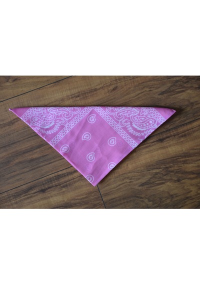 5 Al 4 Öde %100 Pamuk Unisex Etnik Desenli Bandana Pembe