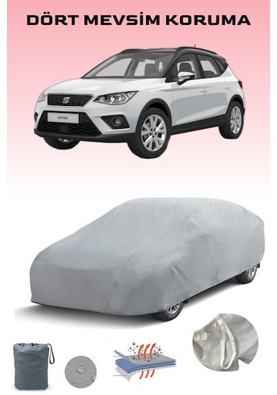 Seat Arona Uyumlu Araba Brandası, Oto Branda, Araba Çadırı, Su-güneş Geçirmez Gri