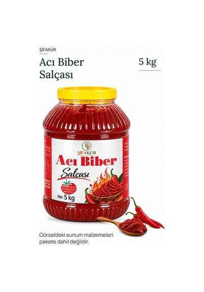 Acı Biber Salçası 5 kg - Bidon Ambalaj