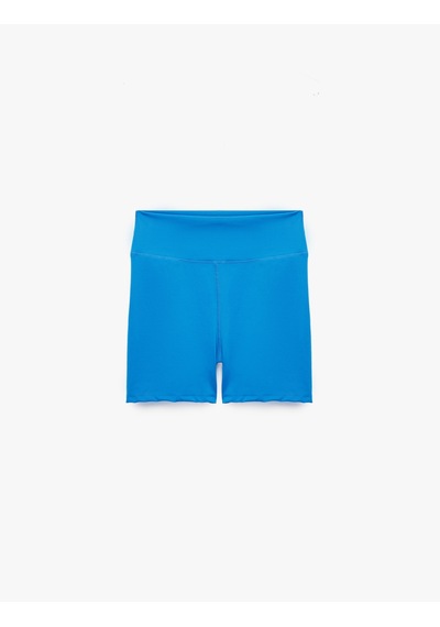 Koton Yüksek Bel Slim Fit Basic Tayt Mavi 6sak40445nk