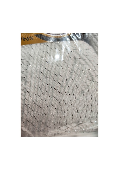 Star Lurex Beyaz El Örgü İpi 3 Adet - Renk: 000g