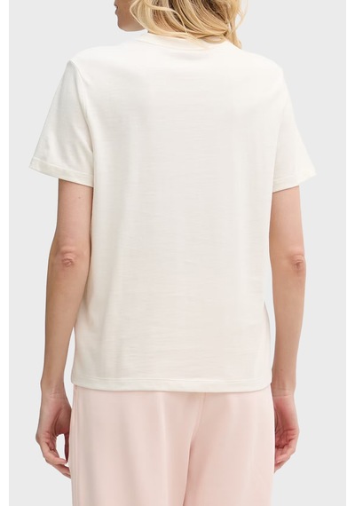 Calvin Klein % 100 Pamuk Regular Fit Logolu T Shirt Lv047g829gyas Bayan T Shirt Lv047g829g Yas Krem