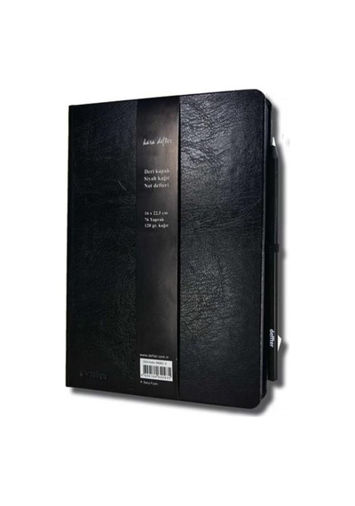Kara Defter 16x22.5 Siyah Kağıt