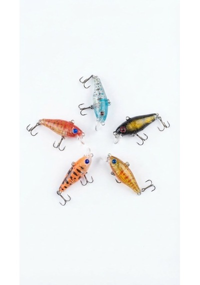 Maket Balık / Suni Yem / Crankbait Sahte Balık - 5 Adet