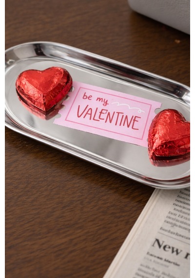 Be My Valentine Sevgililer Günü Kupa & Tepsi Hediye Seti Özel Kutusunda Krem - 836382116 Krem