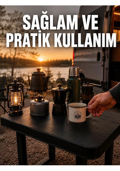 Zenvia Katlanır Plastik Kamp Masası Hafif Taşınabilir Piknik Masası Znv2026 Çok Renkli