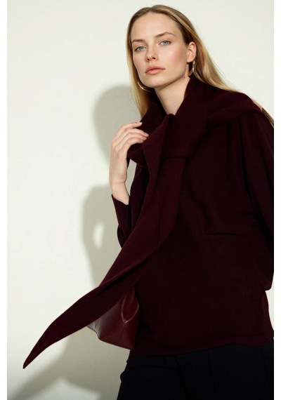 Defacto Kayık Yaka Triko Kazak G3403ax26spbr230 Bordo-br230