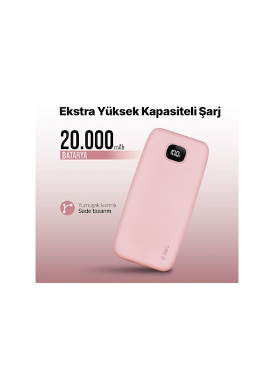 Ttec 2BB211TP Lcd 20.000 MAh Powerbank